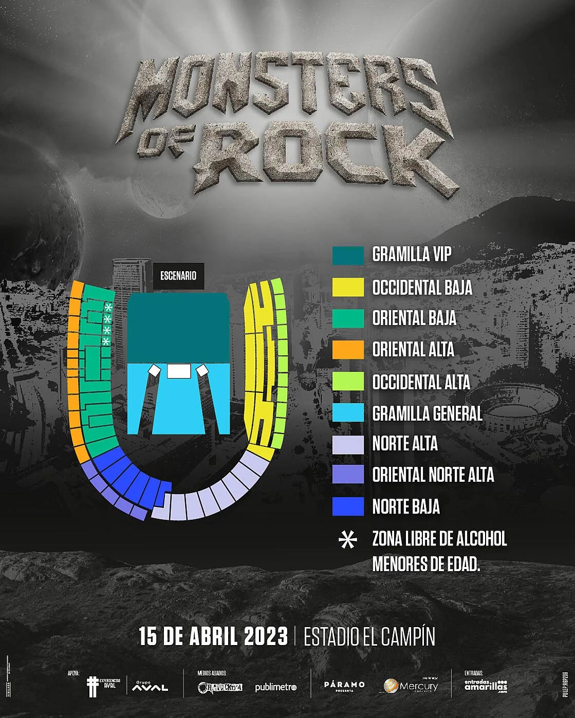 Monsters Of Rock Colombia Horarios Por Banda Y Boleter A Canal Trece   MONSTERS OF ROCK BOGOTA.JPG